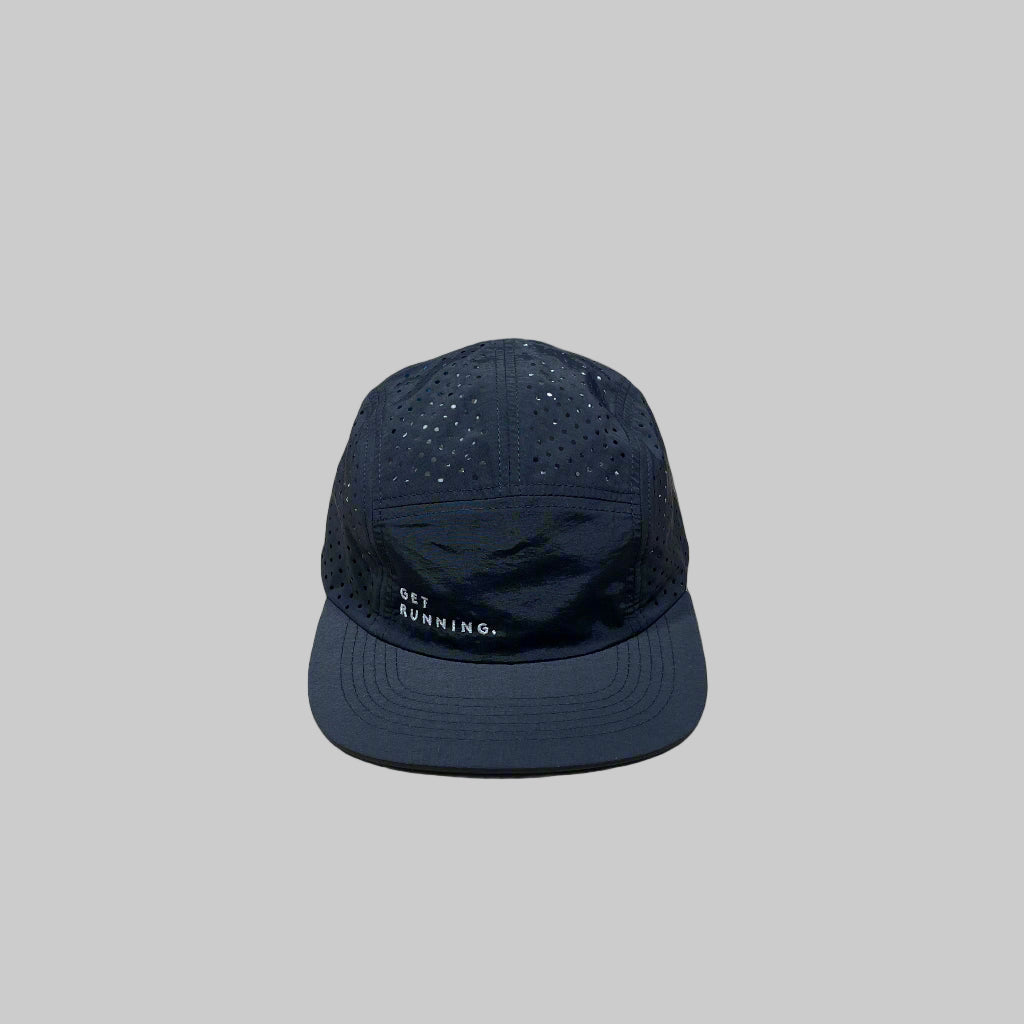 GetRunning Embroidered Flat Cap - Perforated