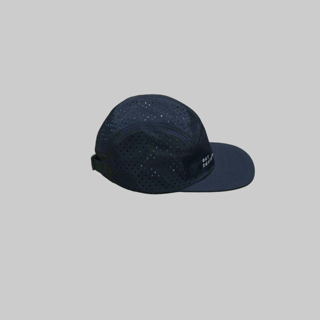 GetRunning Embroidered Flat Cap - Perforated