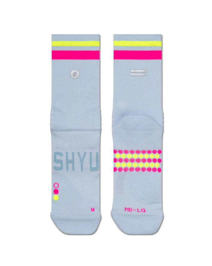 SHYU Racing Socks - Half Crew (White)