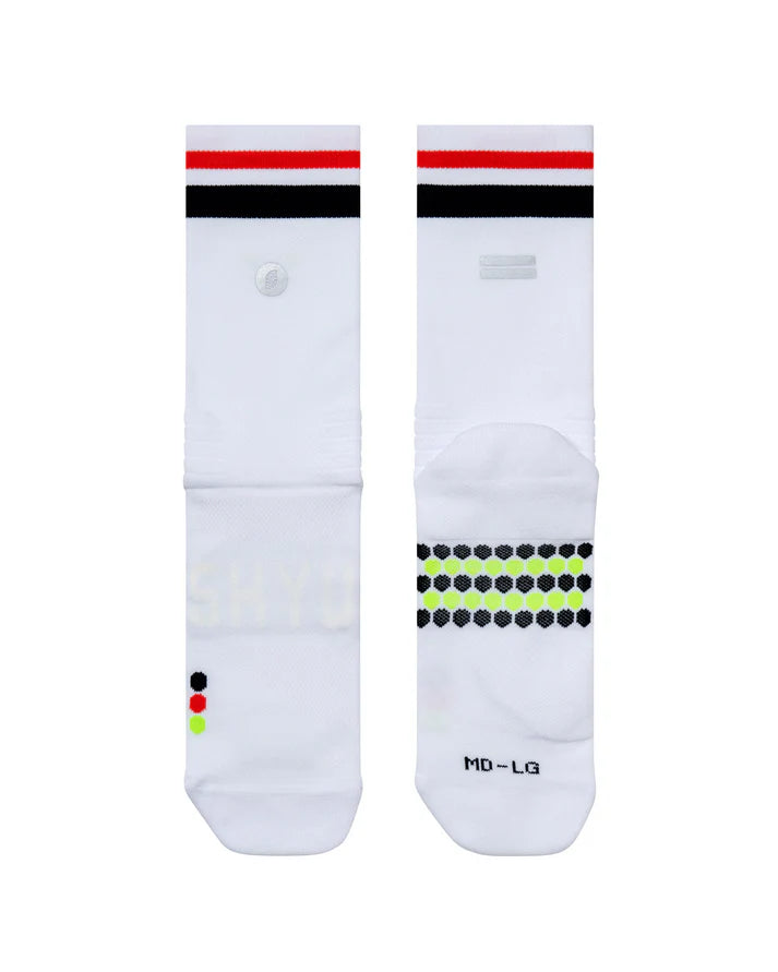 SHYU Racing Socks - Half Crew (White)