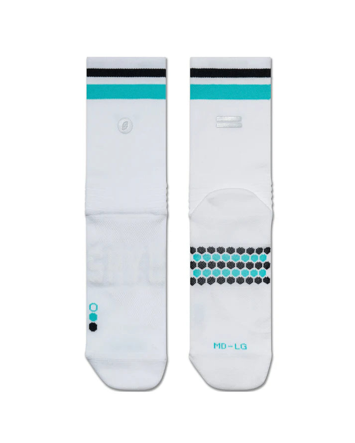 SHYU Racing Socks - Half Crew (White)