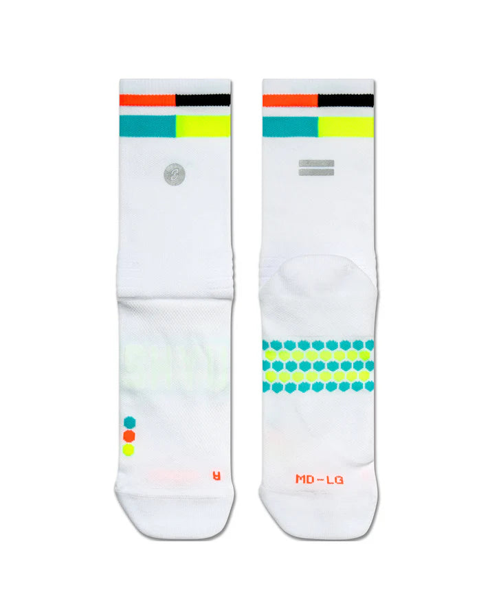 SHYU Racing Socks - Half Crew (White)