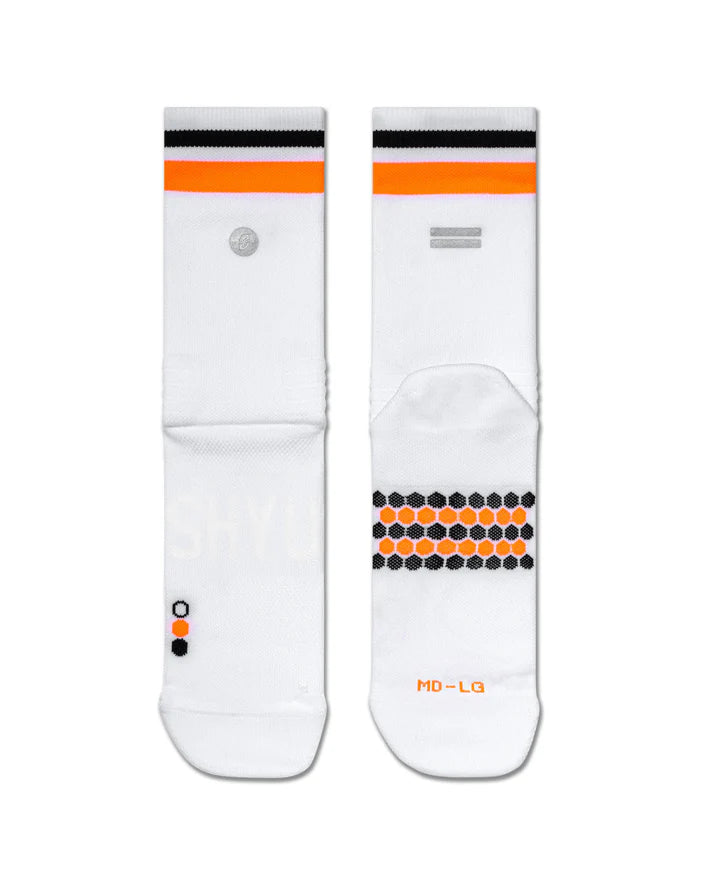 SHYU Racing Socks - Half Crew (White)