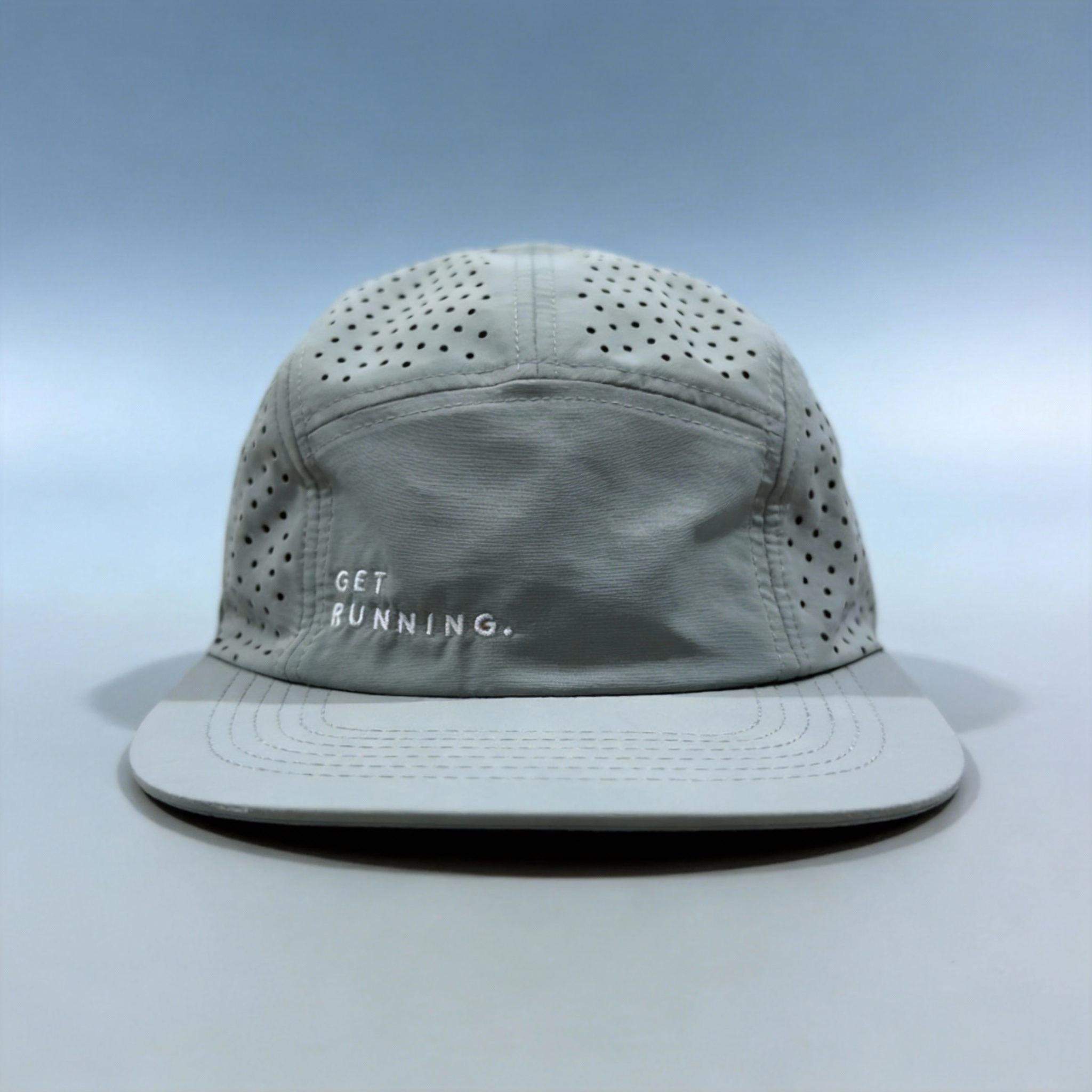 GetRunning Embroidered Flat Cap - Perforated