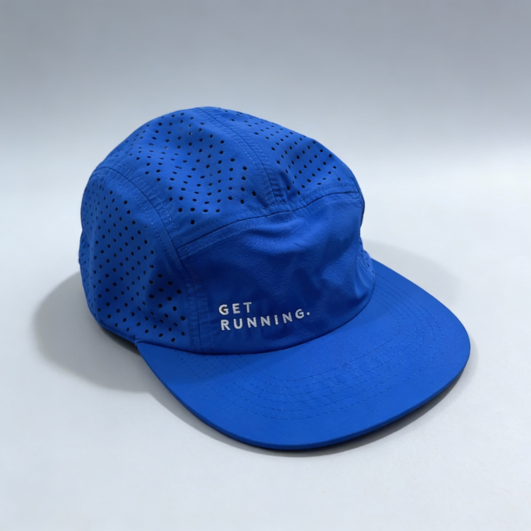 GetRunning Embroidered Flat Cap - Perforated