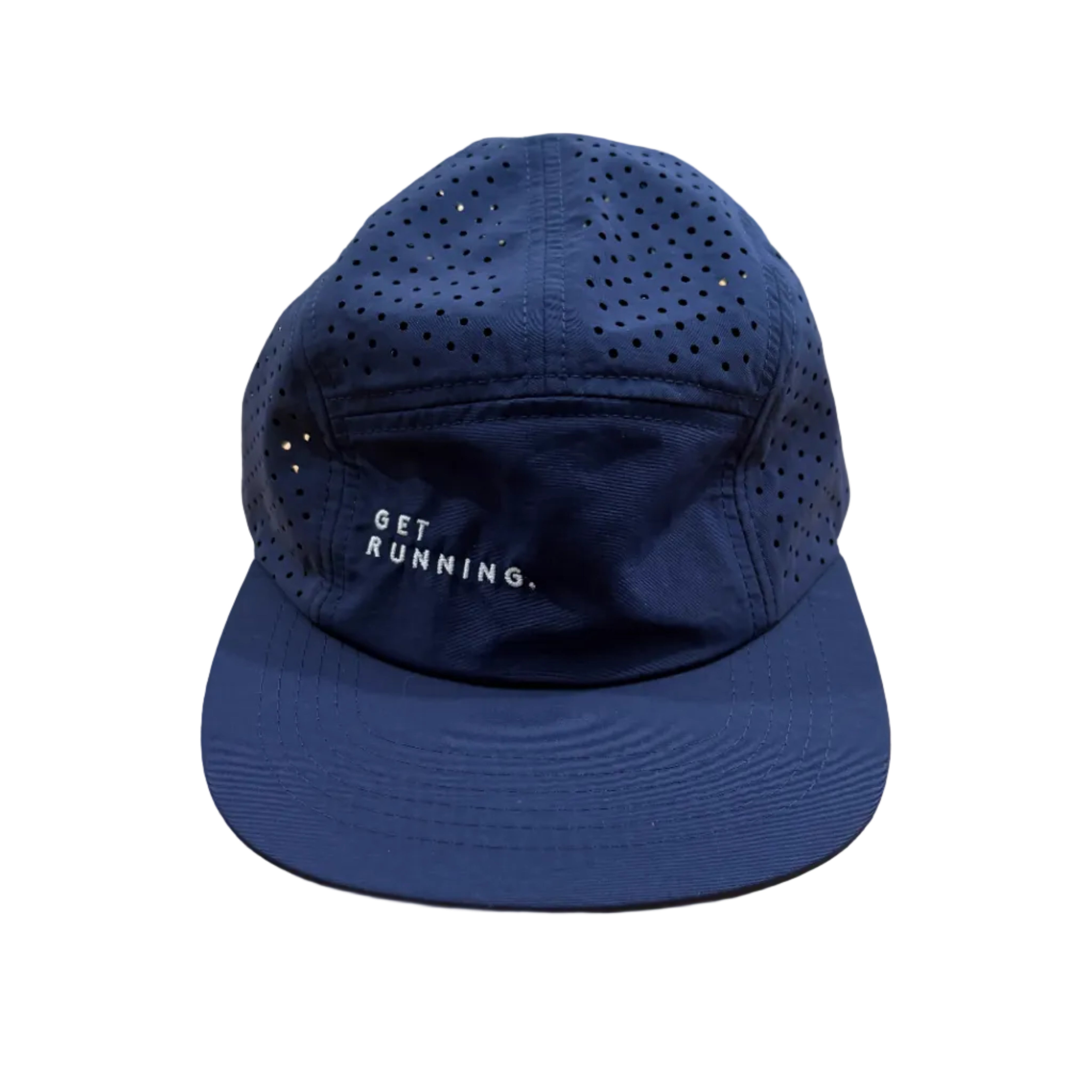 GetRunning Embroidered Flat Cap - Perforated