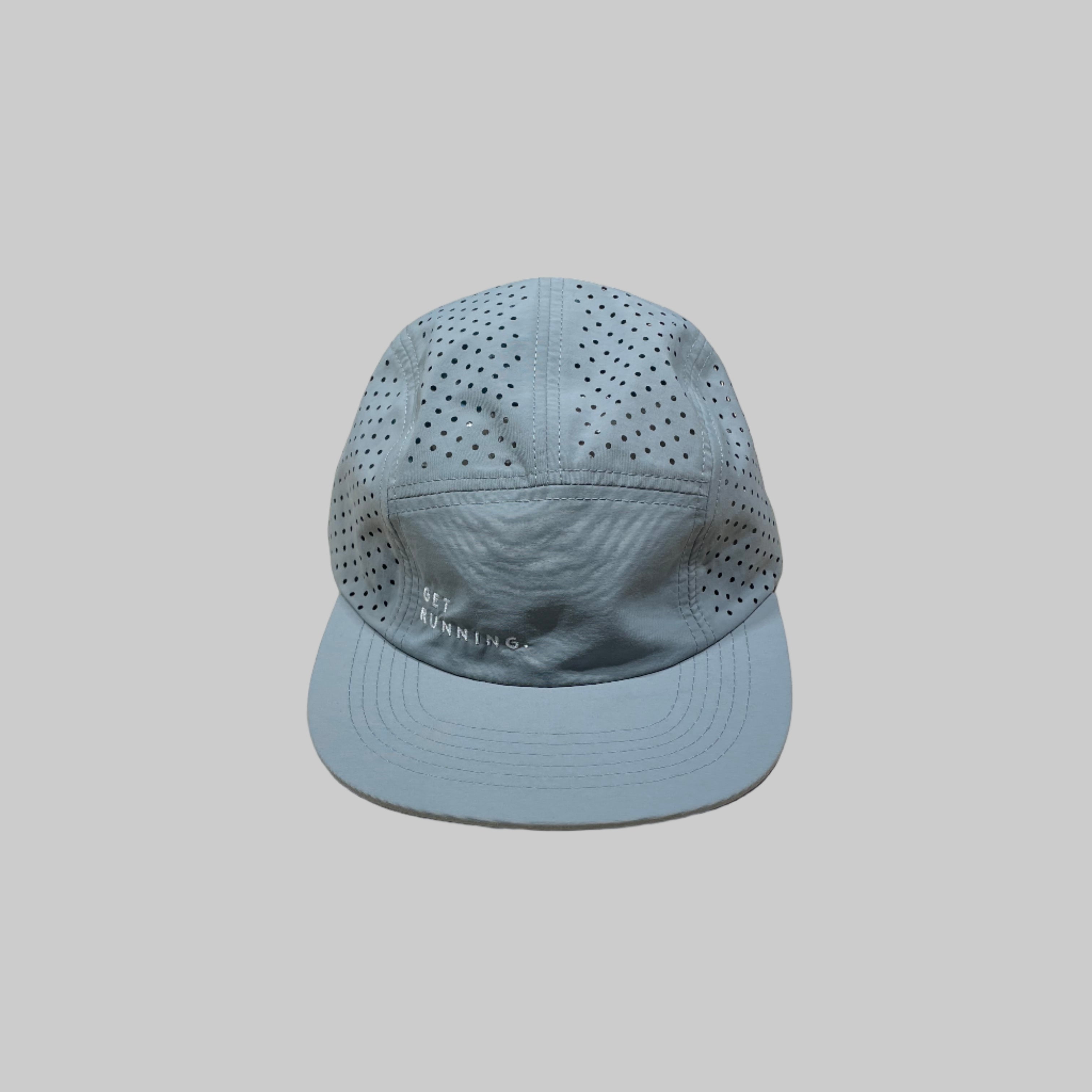 GetRunning Embroidered Flat Cap - Perforated