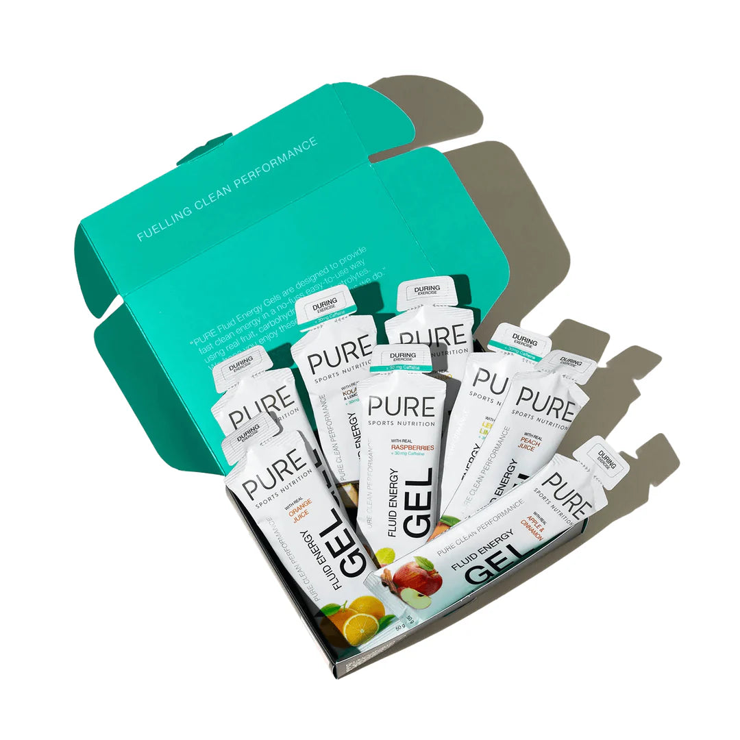 Pure Fluid Energy Gels 8-Gel Sample Pack