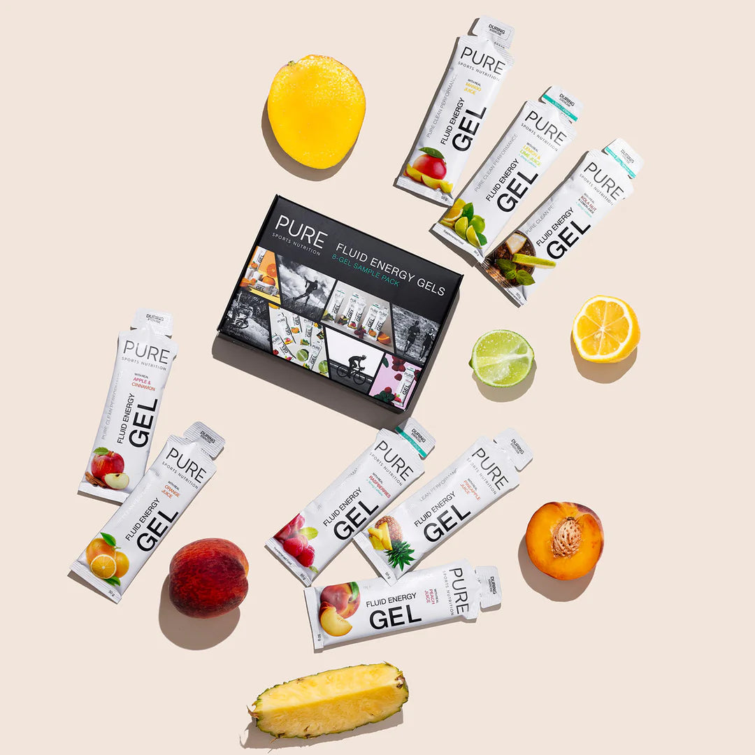 Pure Fluid Energy Gels 8-Gel Sample Pack