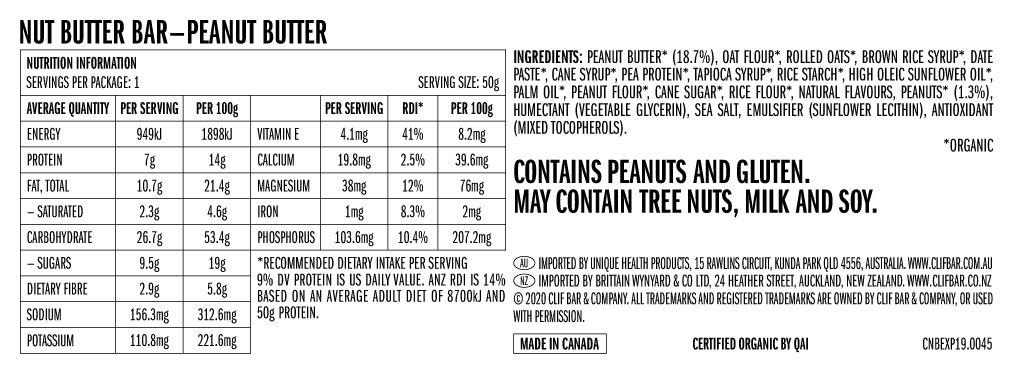 Clif Nut Butter Bar