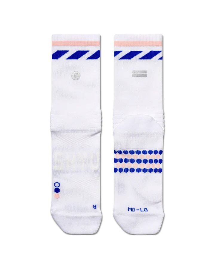 SHYU Racing Socks - Half Crew (White)